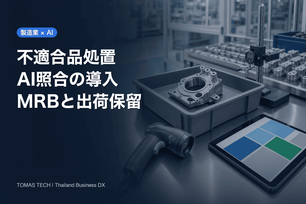 製造業の不適合品処置にAI照合を導入する方法｜MRB・出荷保留・FAT/SAT