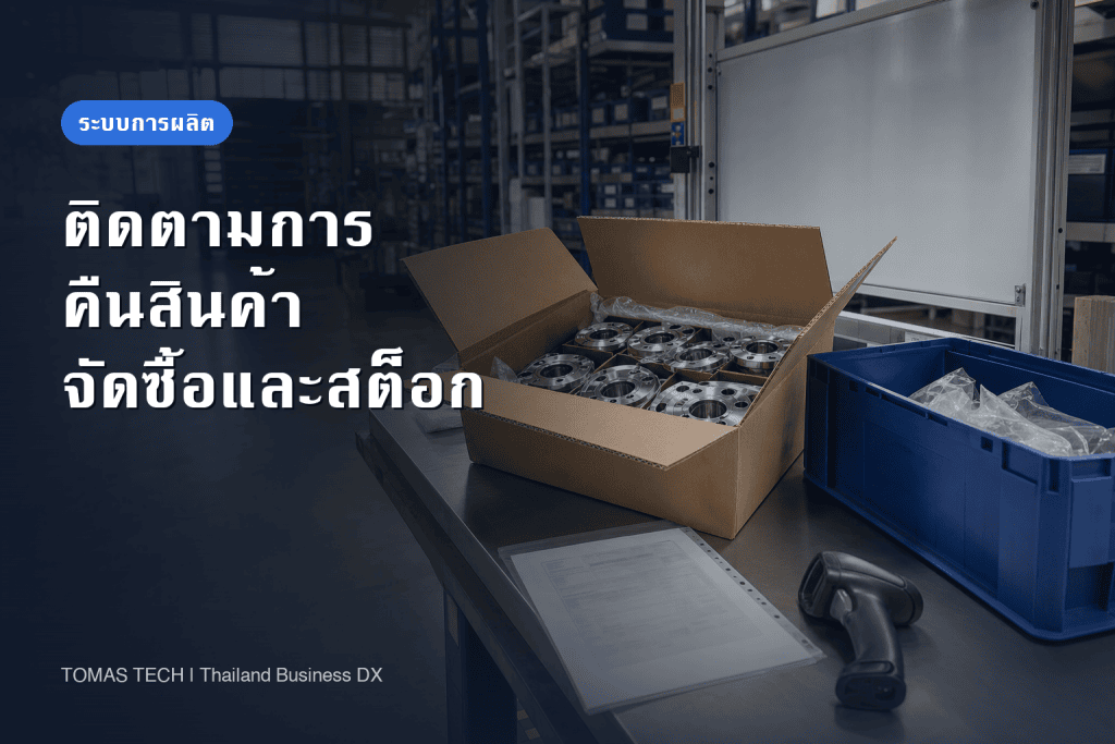 ระบบจัดการคืนสินค้าให้ซัพพลายเออร์สำหรับโรงงาน: เชื่อมจัดซื้อ สต็อก และบัญชี