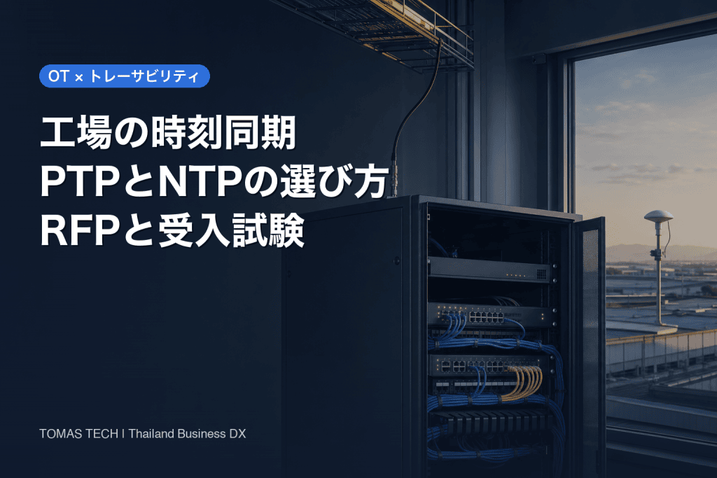 工場の時刻同期導入｜PTPとNTPの選び方とタイ工場の受入試験