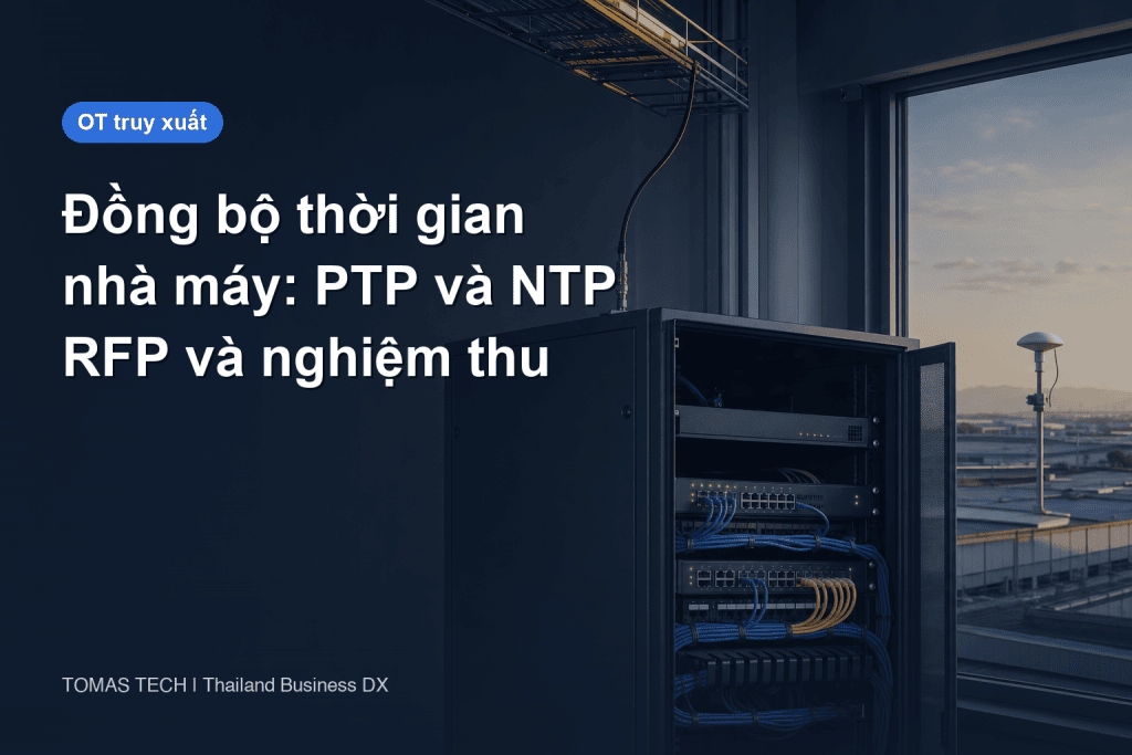 Đồng bộ thời gian trong nhà máy: chọn PTP hay NTP và nghiệm thu tại Thái Lan