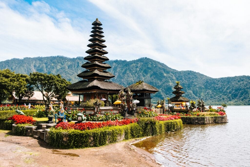 Ulun Danu Beratan Temple in Bali, Indonesia