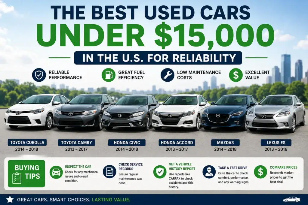 Best used cars under 15000