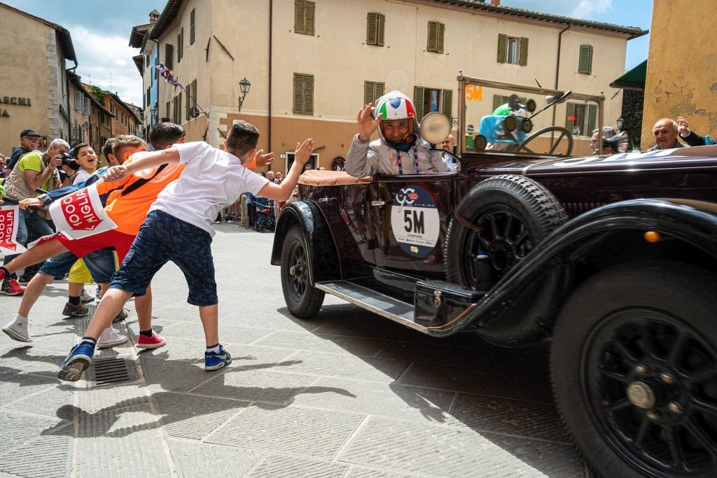 Mille Miglia in San Quirico d’Orcia.