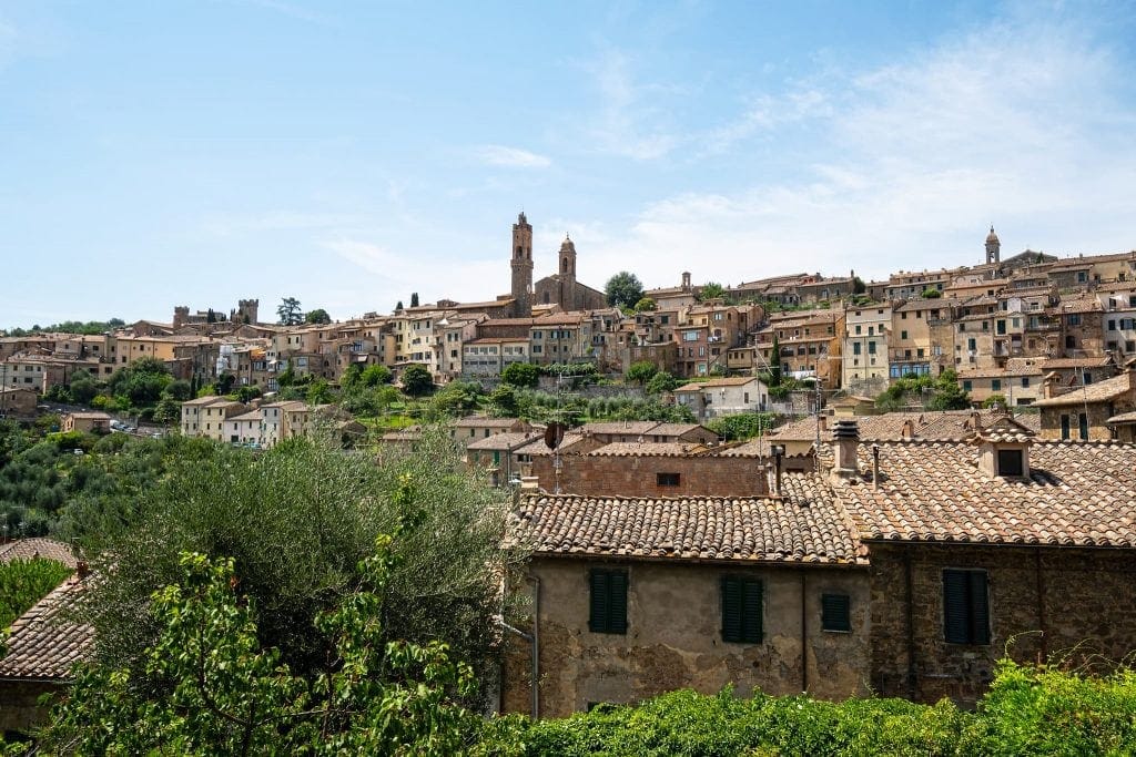 Blick auf Montalcino.