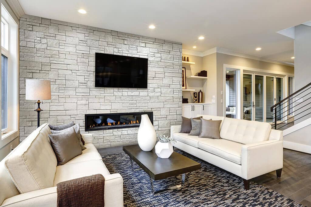 Interior Stone Feature Walls