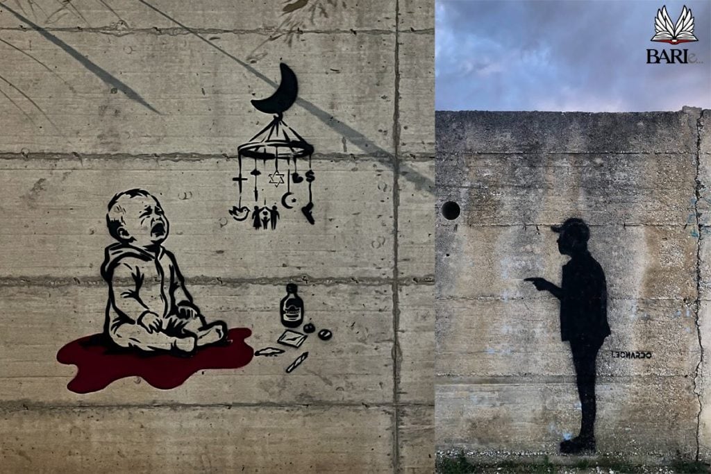 Lavori dello Street Artist Leonardo