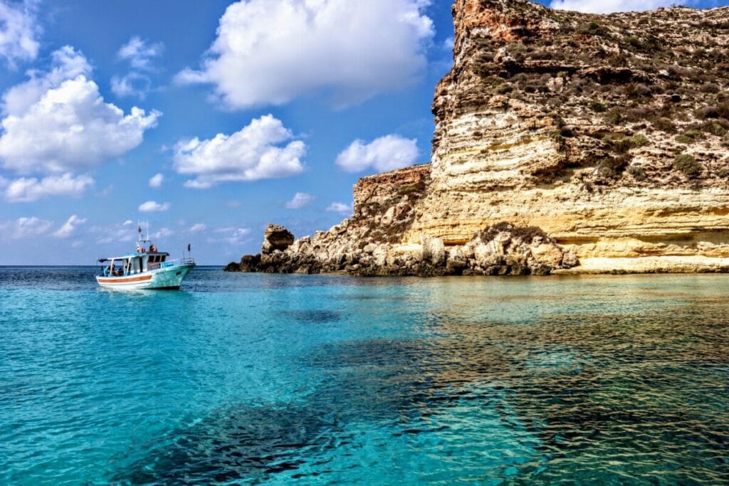 Barche a Lampedusa