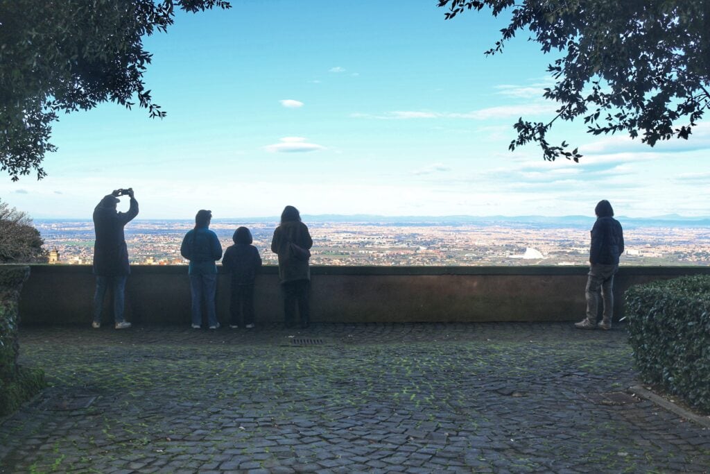 La vista che si ha da Villa Falconieri, una delle Ville Tuscolane