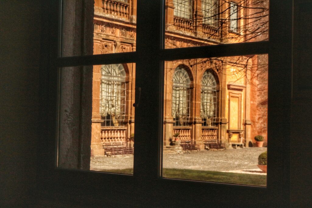 Villa Mondragone, particolare da una finestra