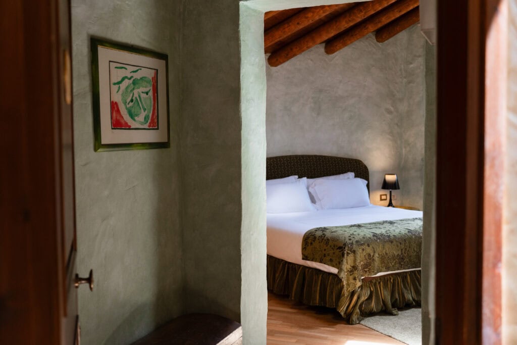Una delle camere del Relais La Magioca in Valpolicella