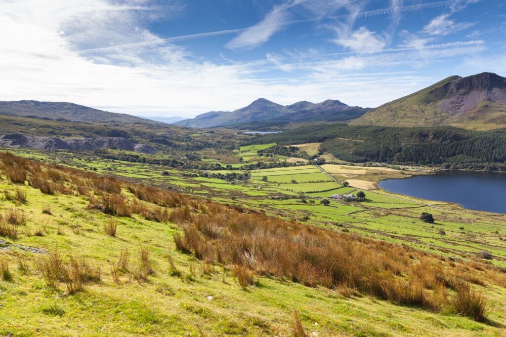 Paesaggio del Galles, atmosfera delle Book Town come Hay-on-Wye