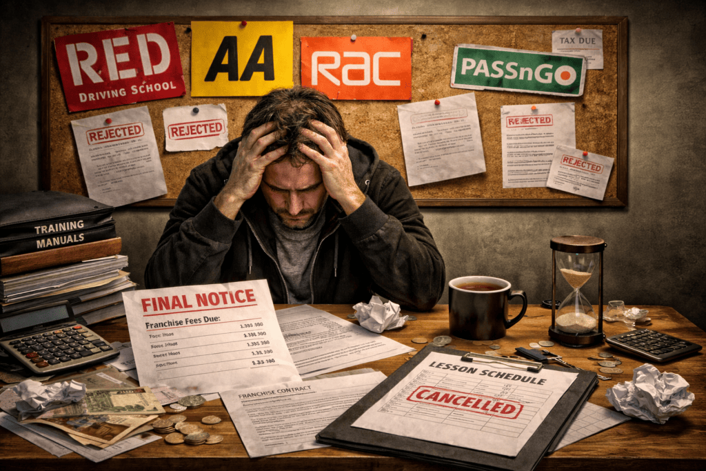 Driving Instructor Franchise, Why Newcomers, ADIs and PDIs Are Walking away from RED, AA, RAC, Bill Plant and PassNGo - DrewMatic Automatic Driving School Driving Instructor Franchise