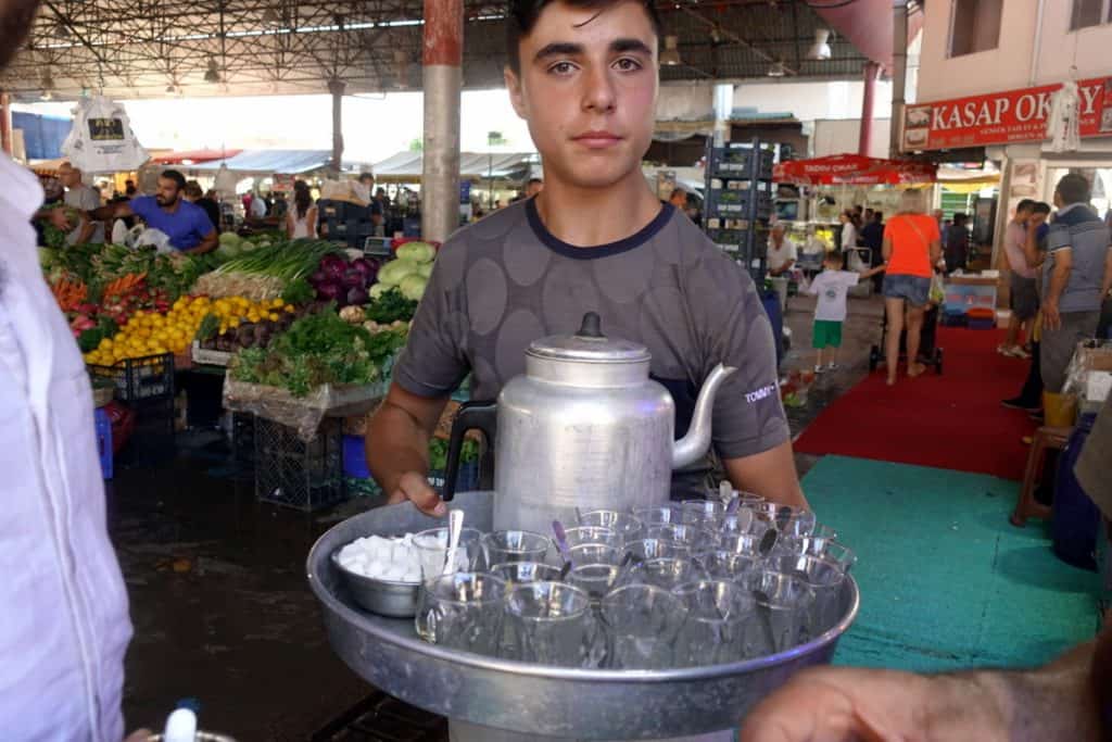 Turkey's Top Destinations for Food Lovers 5 Turkish Tea in a market