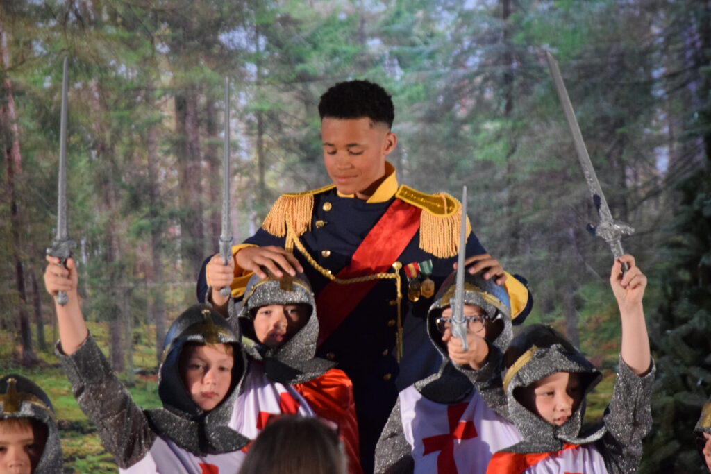 Martin Luther School students performing Out of the Woods spring musical 2026