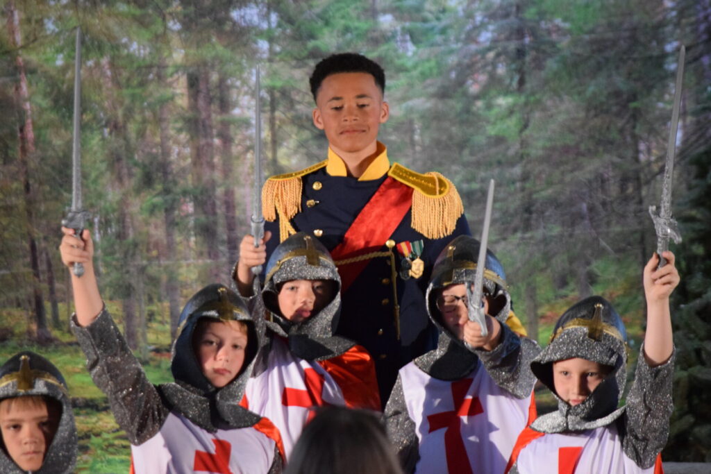 Martin Luther School students performing Out of the Woods spring musical 2026