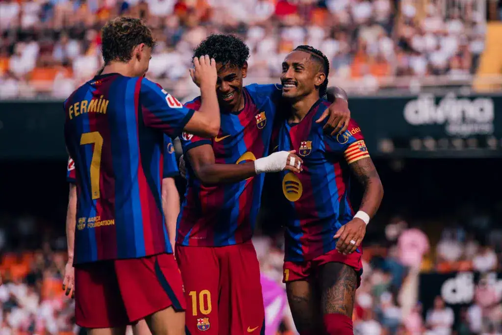 FcBarcelona Laine, Raphinha,Fermín-Valencia