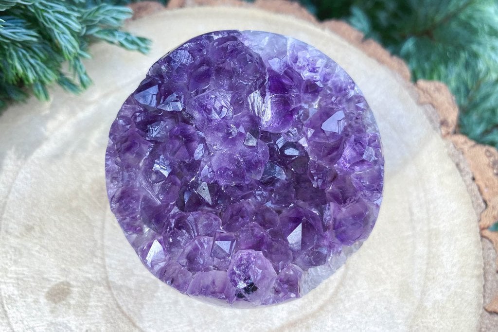 Spiral Crystals UK - Amethyst Druzy Sphere A Grade
