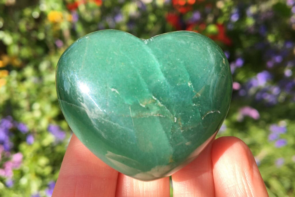 Spiral Crystals UK - Green Aventurine Heart