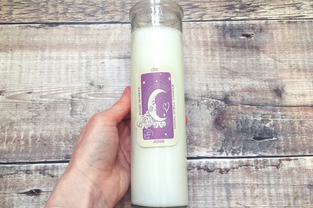 Spiral Crystals UK - Love Magic Spell Candle Front
