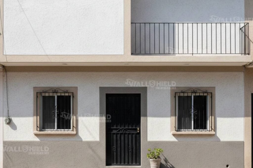 Recubrimiento antigraffiti en fachada de vivienda