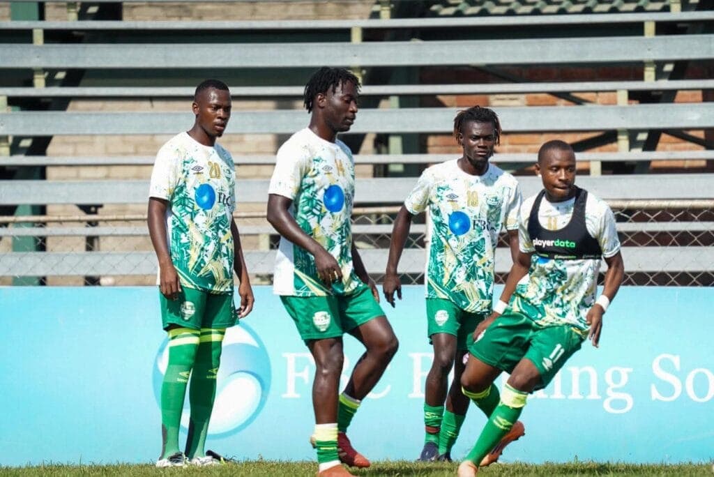 FC Platinum warm up for Bulawayo Chiefs match