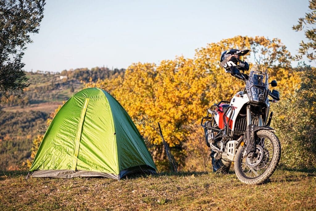 Quechua Arpenaz 2 Motorrad-Zelt.