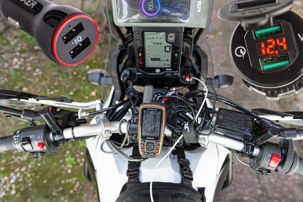 USB Steckdosen für die YAMAHA Tenere 700.