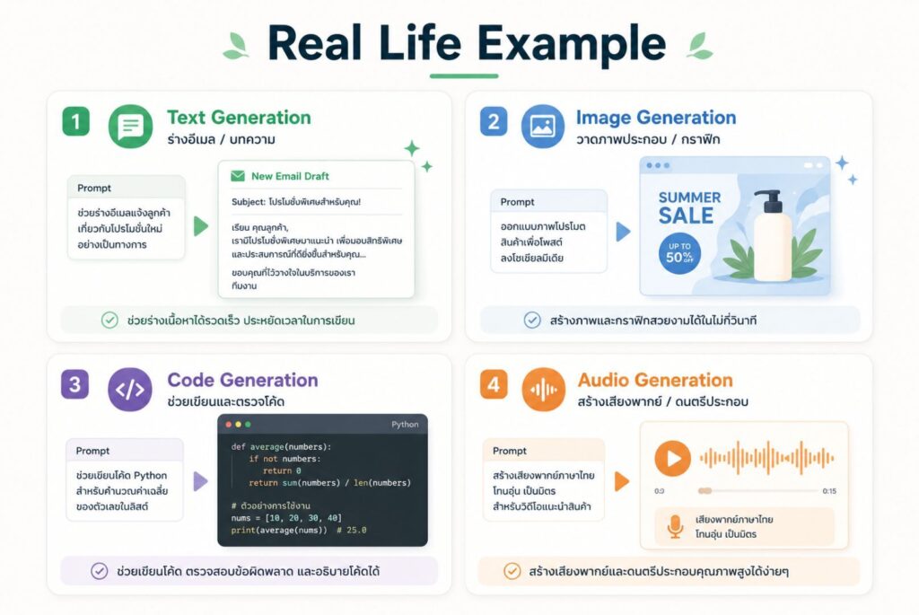 AI-06: Generative AI คืออะไร? (กลไกการสร้างเนื้อหาใหม่) - Smart Dee