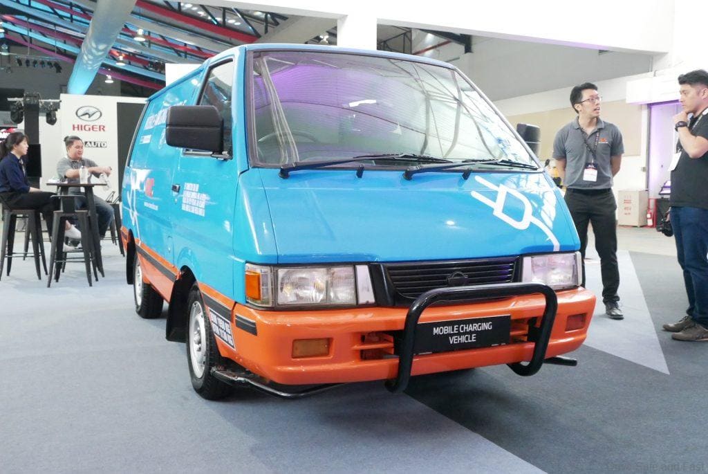 Nissan Vanette prototype charging vehicle by EV Connection and BMW Group Malaysia