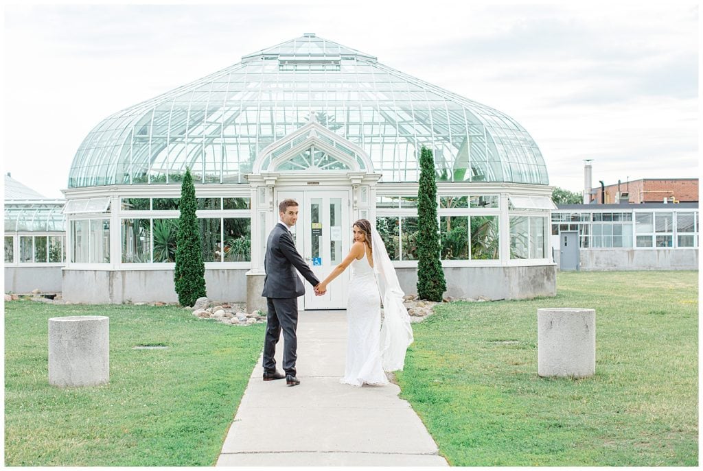 Tropical Greenhouse- Bride and Groom Portraits - Grey Loft Studio - Ottawa Wedding Photographer & Videographer -Light and Airy - Kanata, Westboro, Orleans - Luxury, Genuine, Affordable Photography.