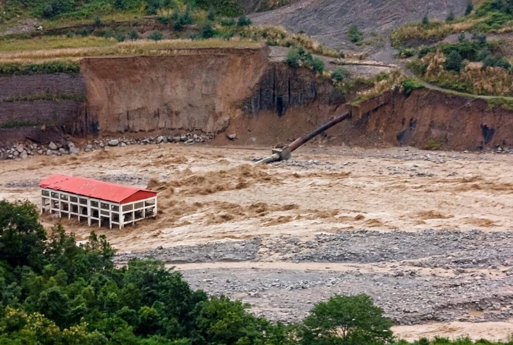 Floods cause damage to hydropower projects