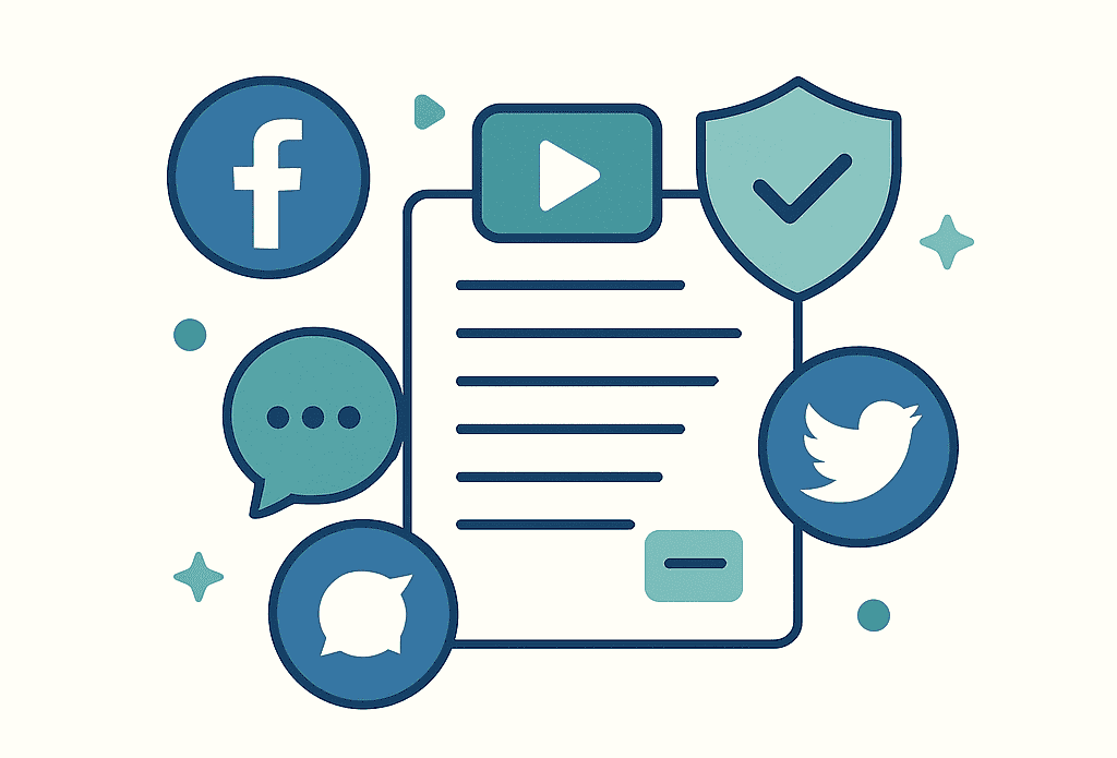 social media policy illustration for TripGuide