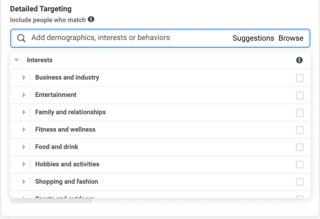 detailed targeting detailed targeting