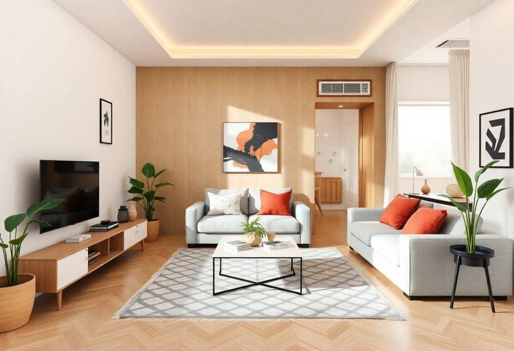 PROJETO DE INTERIORES: TENDÊNCIAS DE DECORAÇÃO PARA APARTAMENTOS PEQUENOS E MODERNOS