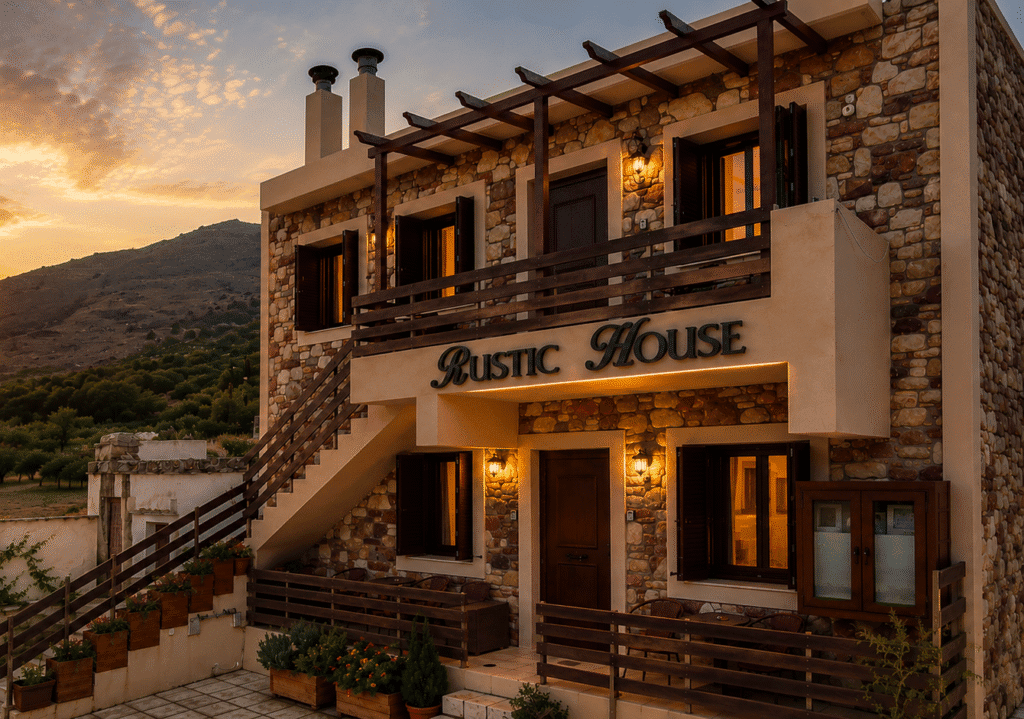 Accommodation in Embonas Rhodes at Rustic House