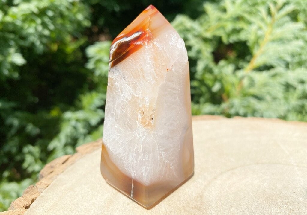 Spiral Crystals UK - Carnelian Obelisk