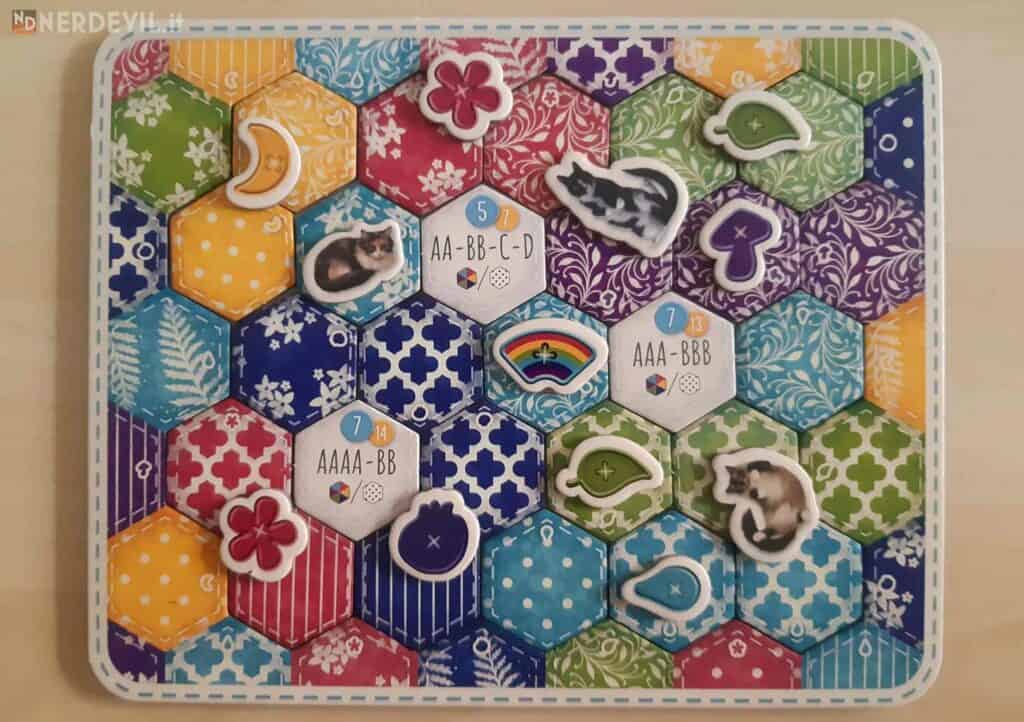 calico gioco trapunta