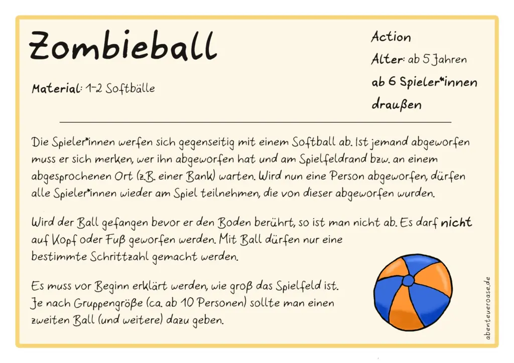 Zombieball Spiel Erklärung