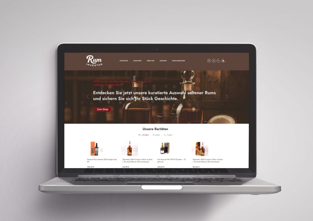 Startseite Screen Ruminvestor Onlineshop