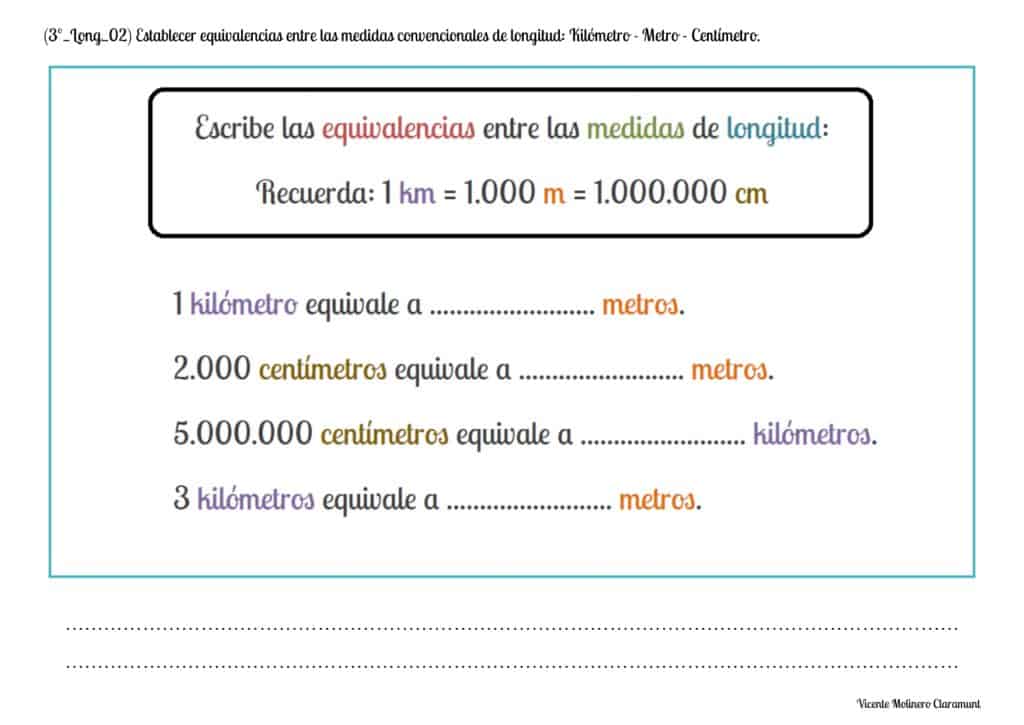 📚 Unidades de Longitud 📚 3º Educación Primaria