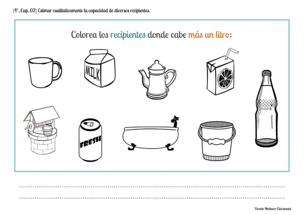 📚 Unidades de Capacidad 📚 4º Educación Primaria