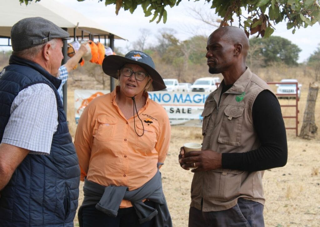 From left to right: Dr Doug Bruce, Maree Osborne and Milton Makumbe