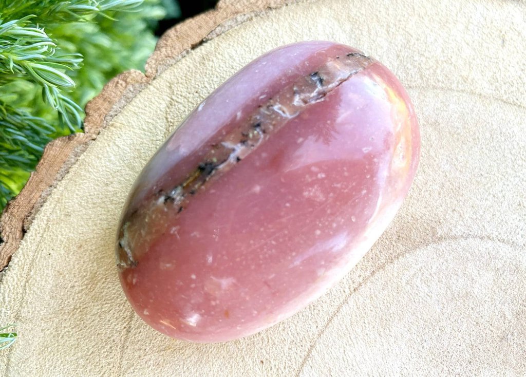 Spiral Crystals UK - Pink Opal Palm Stone