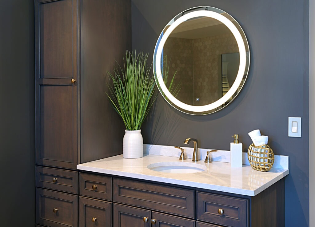Circular LED Mirror