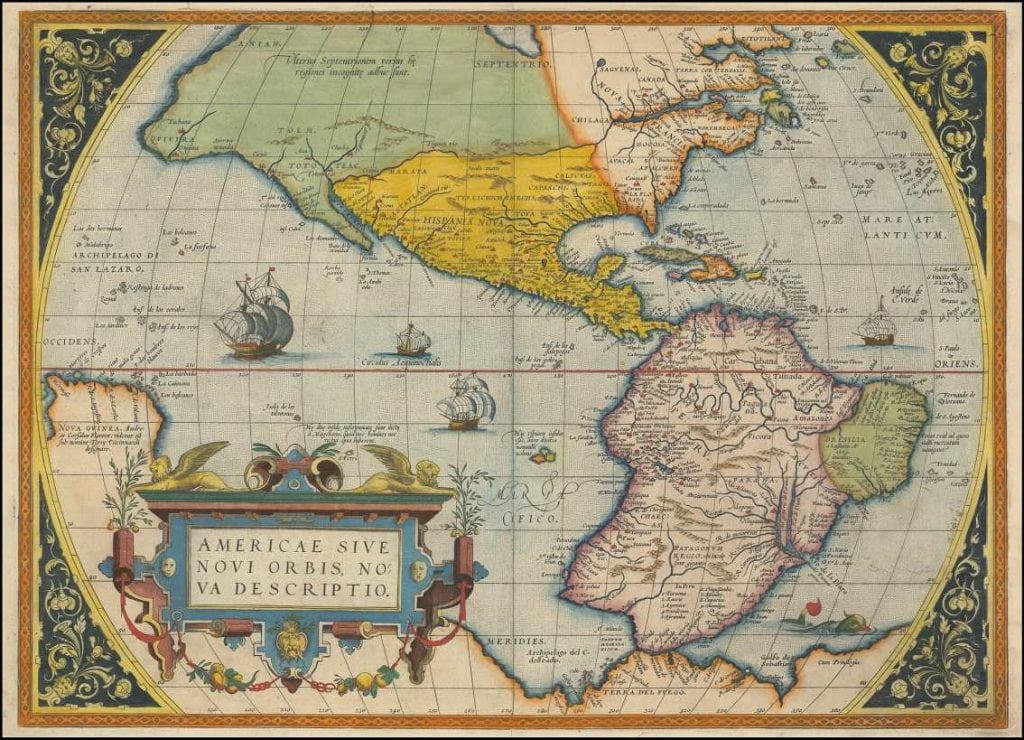 Amerika 1572 Ortelius