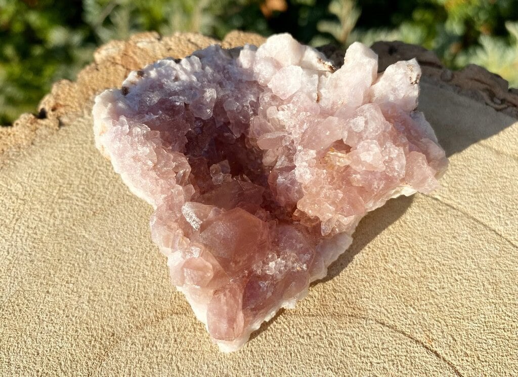 Spiral Crystals UK - Pink Amethyst Geode Medium