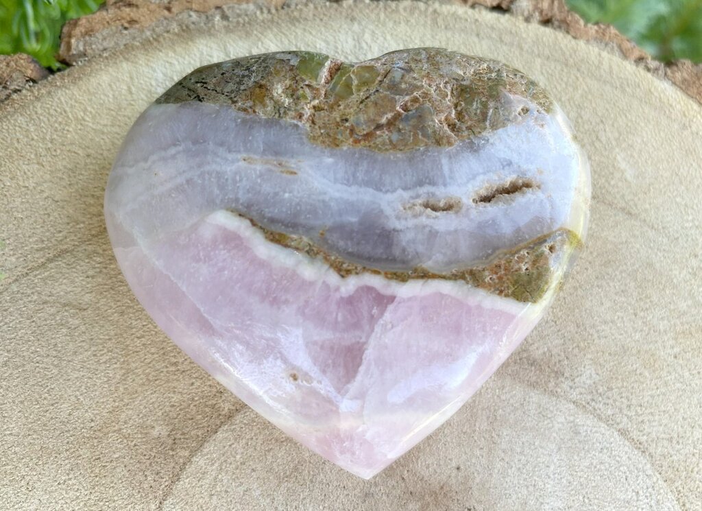 Spiral Crystals UK - Pink Aragonite Heart