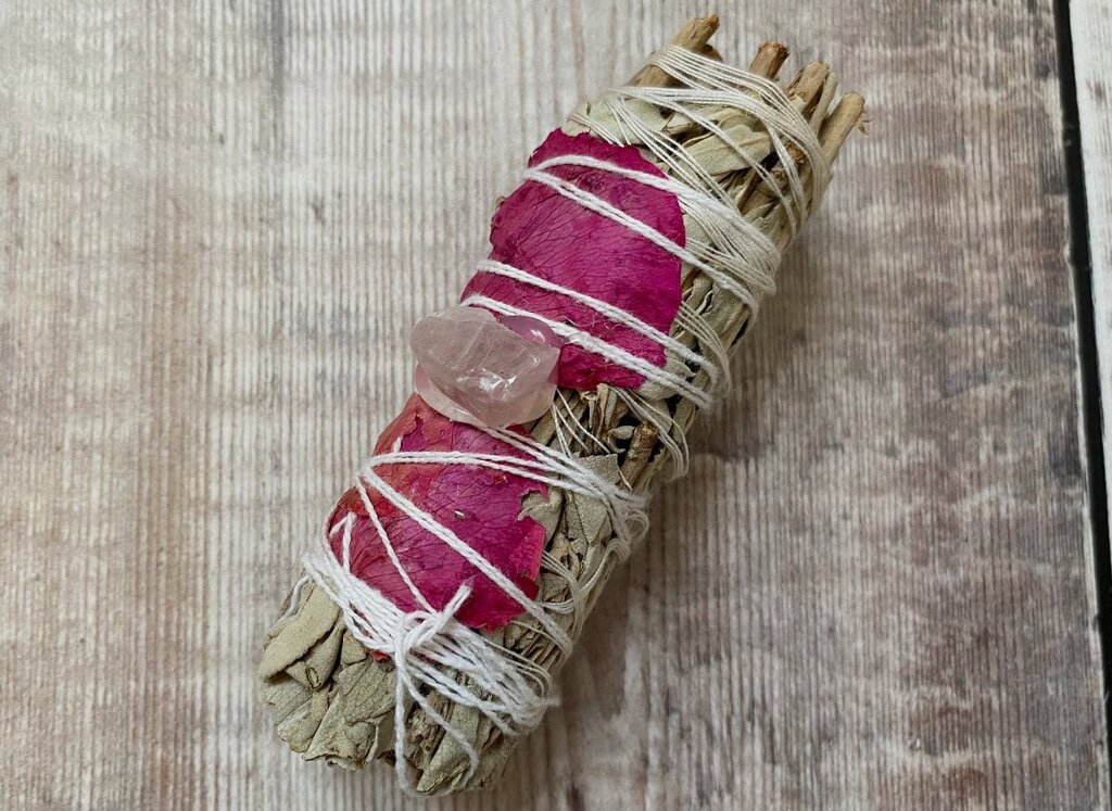 Spiral Crystals UK - Love Spirit Sage Smudge Stick