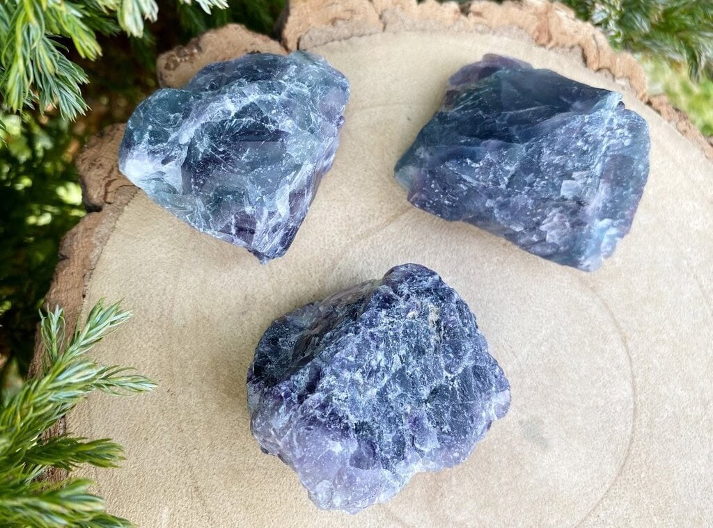 Spiral Crystals UK - Rainbow Fluorite Rough