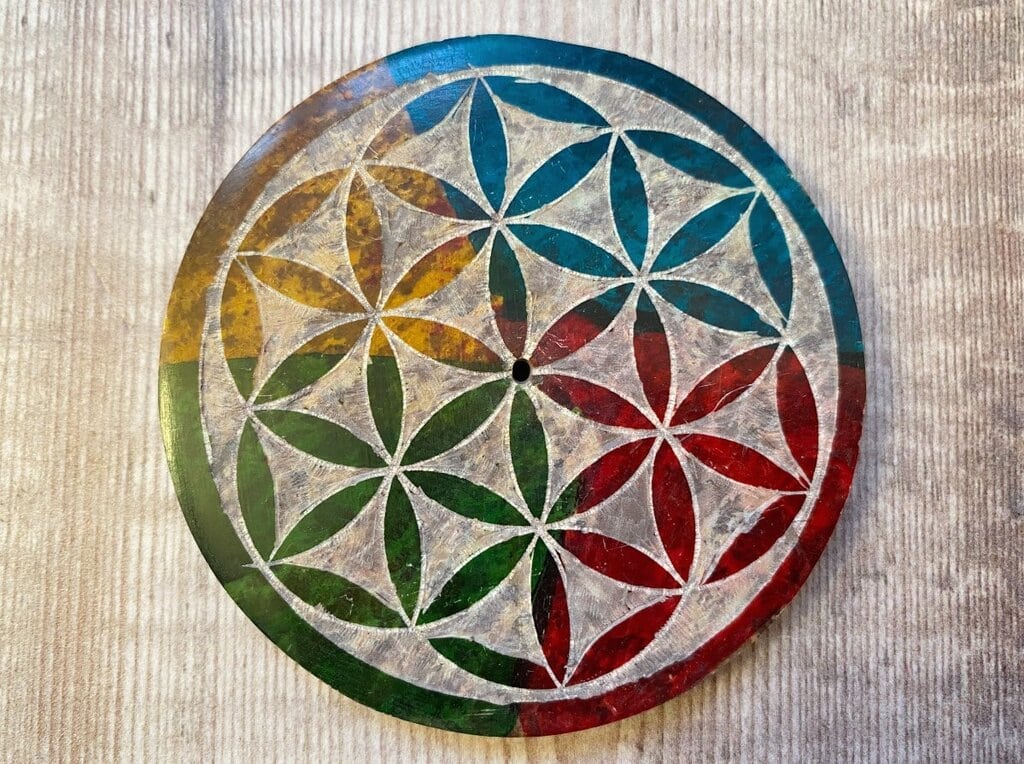 Spiral Crystals UK - Flower Of Life Incense Holder